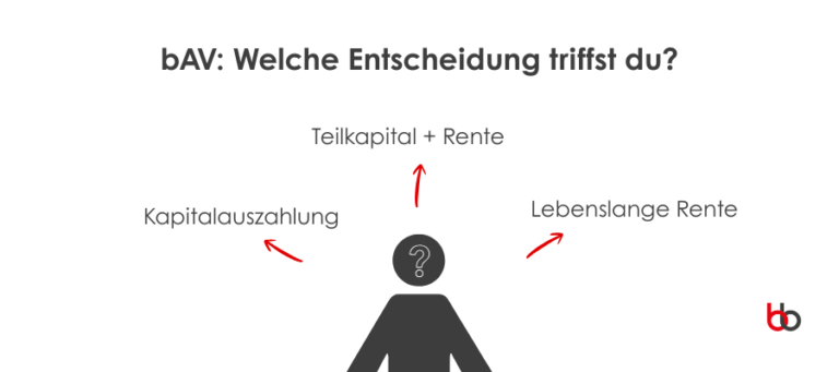 bAV Entscheidung Kapitalauszahlung Teilrente Rente